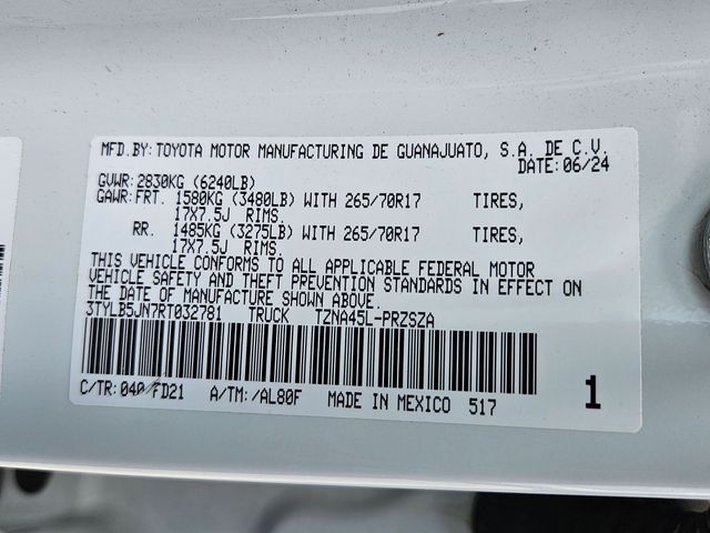 Used 2024 White Toyota TRD Off-Road image 32