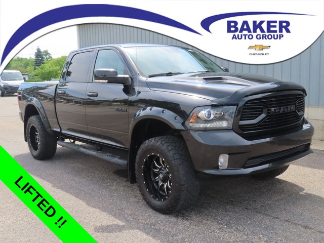 Brilliant Black Crystal Pearlcoat 2018 RAM 1500 Pickup Truck Four-Wheel Drive 8-Speed Automatic