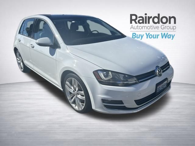 Pure White 2015 Volkswagen Golf Hatchback Front-Wheel Drive 6-Speed Dual Clutch