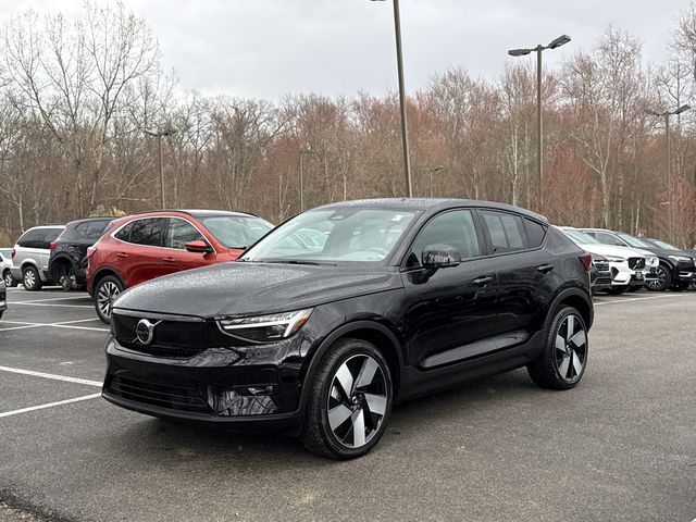 Black Stone 2023 Volvo C40 Recharge Twin Ultimate eAWD SUV / Crossover All-Wheel Drive 1-Speed Automatic