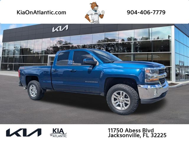 Deep Ocean Blue 2019 Chevrolet Silverado 1500 Pickup Truck Four-Wheel Drive 6-Speed Automatic Overdrive