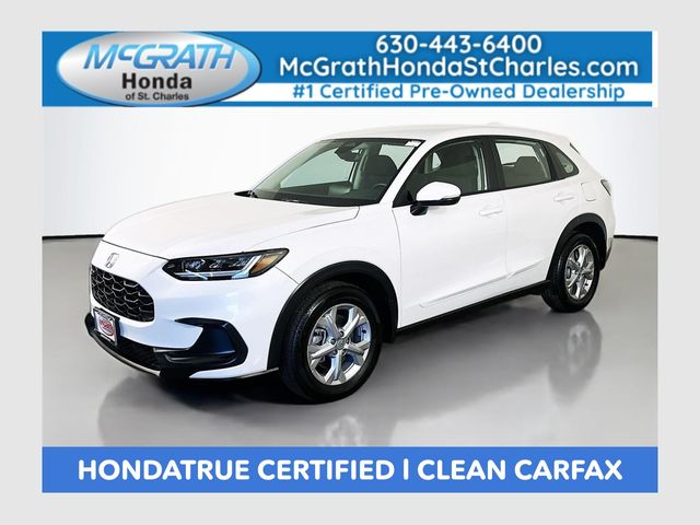 Platinum White Pearl 2024 Honda HR-V LX AWD SUV / Crossover All-Wheel Drive Continuously Variable Transmission