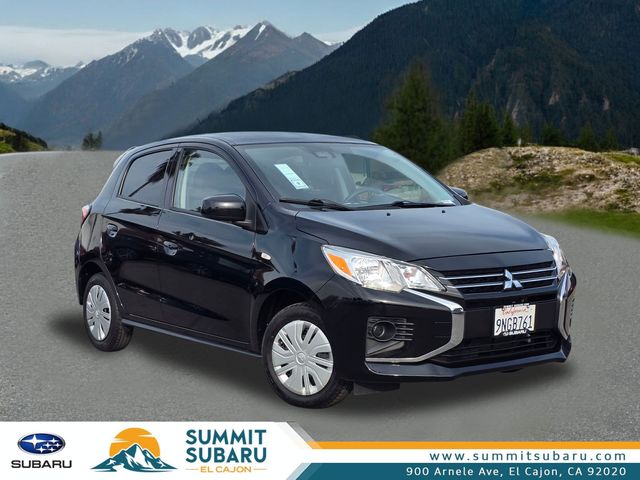 Black 2024 Mitsubishi Mirage ES FWD Hatchback Front-Wheel Drive Continuously Variable Transmission