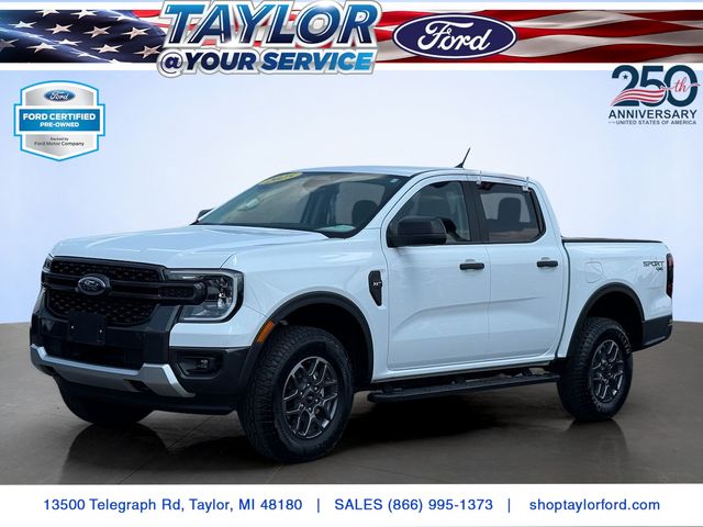 Oxford White 2025 Ford Ranger Pickup Truck Four-Wheel Drive Automatic