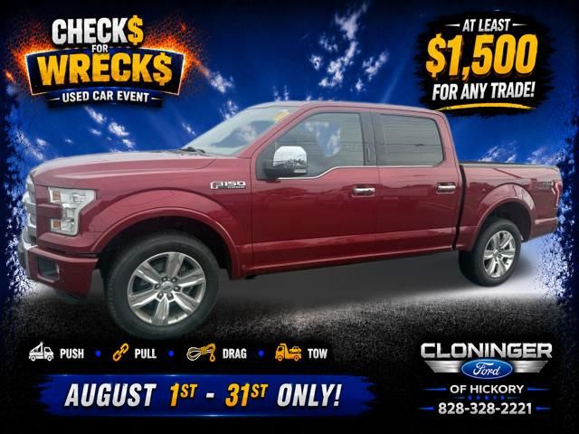 Ruby Red Metallic Tinted Clearcoat 2016 Ford F-150 Pickup Truck Four-Wheel Drive 6-Speed Automatic