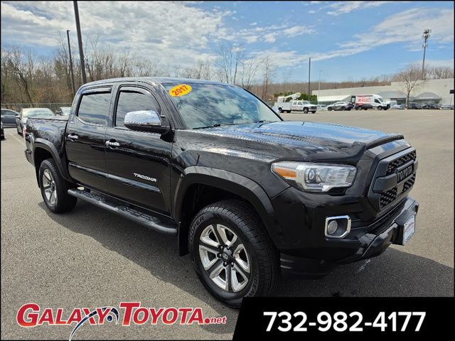 Black 2017 Toyota Tacoma Limited V6 Double Cab 4WD Pickup Truck Four-Wheel Drive 6-Speed Automatic