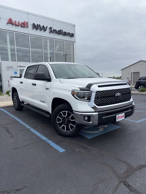 Super White 2020 Toyota Tundra SR5 CrewMax 4WD Pickup Truck Four-Wheel Drive 6-Speed Automatic