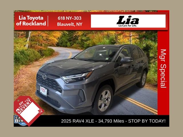 Magnetic Gray Metallic 2025 Toyota RAV4 SUV / Crossover All-Wheel Drive 8-Speed Automatic