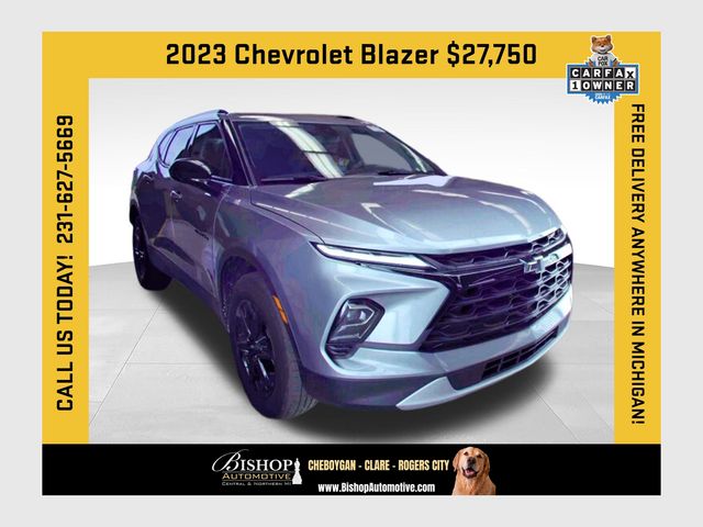 Sterling Gray Metallic 2023 Chevrolet Blazer SUV / Crossover All-Wheel Drive 9-Speed Automatic Overdrive