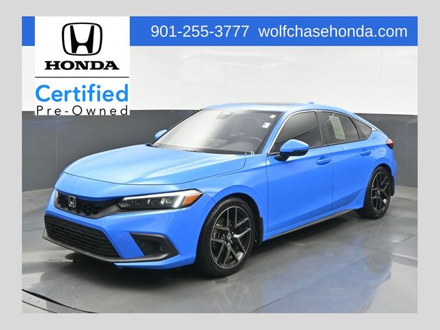 Boost Blue Pearl 2022 Honda Civic Hatchback Hatchback Front-Wheel Drive Continuously Variable Transmission