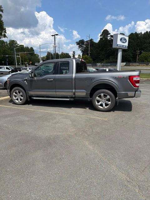 Gray Metallic 2022 Ford F-150 Pickup Truck Four-Wheel Drive Automatic