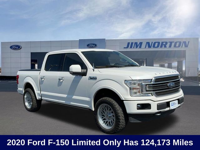 White 2020 Ford F-150 Limited SuperCrew 4WD Pickup Truck Four-Wheel Drive Automatic