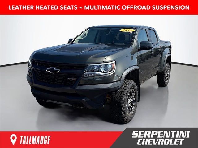 Deepwood Green Metallic 2018 Chevrolet Colorado Pickup Truck Four-Wheel Drive 8-Speed Automatic