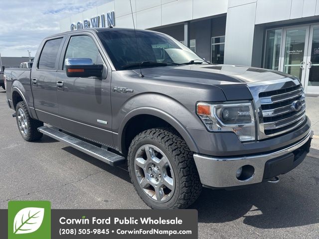 Black (Charcoal) 2013 Ford F-150 Lariat SuperCrew 4WD Pickup Truck Four-Wheel Drive 6-Speed Automatic