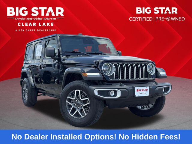 2025 Jeep Wrangler Sahara Black at Big Star Chrysler Jeep Dodge Ram 