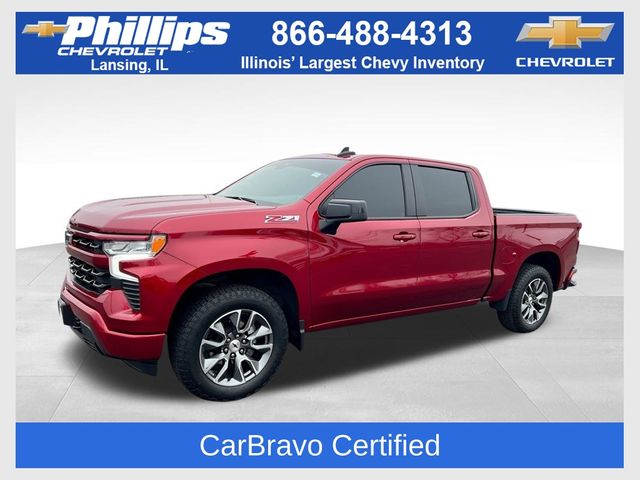 Radiant Red Tintcoat 2024 Chevrolet Silverado 1500 RST Crew Cab 4WD Pickup Truck Four-Wheel Drive Automatic