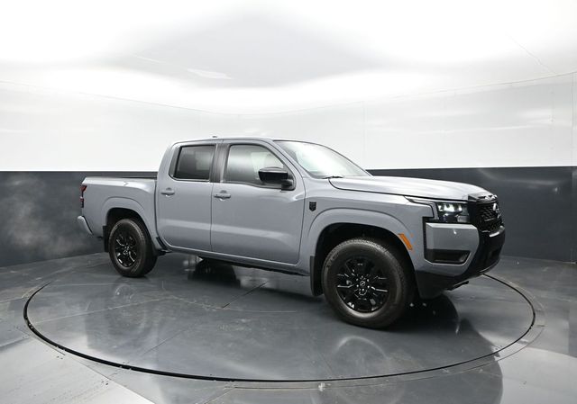 Gray 2026 Nissan Frontier SV Crew Cab 4WD Pickup Truck Four-Wheel Drive 9-Speed Automatic Overdrive