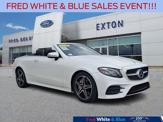 White 2018 Mercedes-Benz E-Class Convertible All-Wheel Drive 9-Speed Automatic