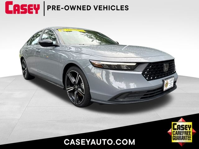 Urban Gray Pearl 2023 Honda Accord Hybrid Sedan Front-Wheel Drive Continuously Variable Transmission