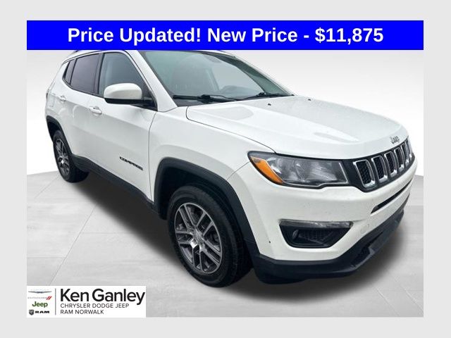 White Clearcoat 2019 Jeep Compass SUV / Crossover Four-Wheel Drive 9-Speed Automatic