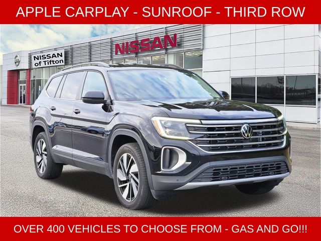 Black 2025 Volkswagen Atlas SE FWD with Technology SUV / Crossover Front-Wheel Drive 8-Speed Automatic