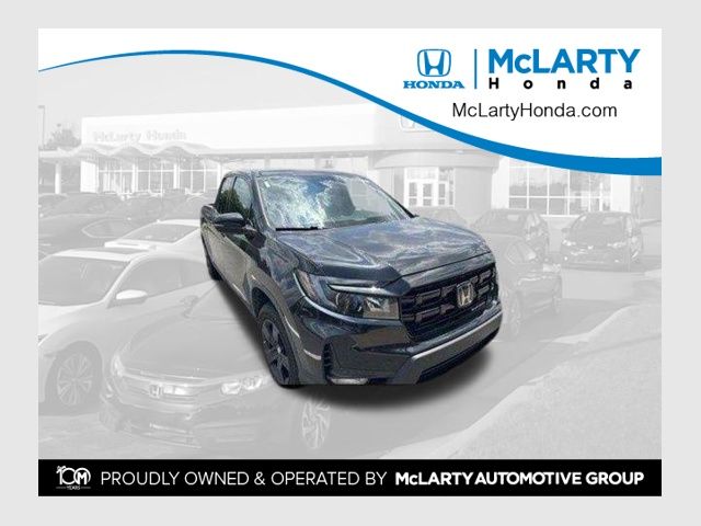 Crystal Black Pearl 2024 Honda Ridgeline Pickup Truck All-Wheel Drive 9-Speed Automatic
