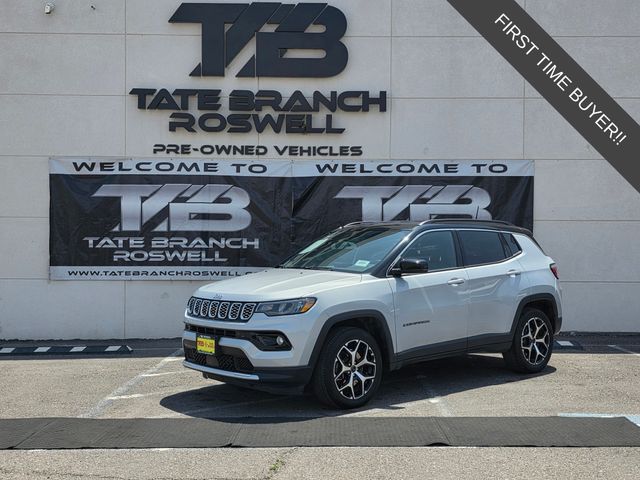 Silver Zynith Metallic Clearcoat 2025 Jeep Compass Limited 4WD SUV / Crossover Four-Wheel Drive 8-Speed Automatic