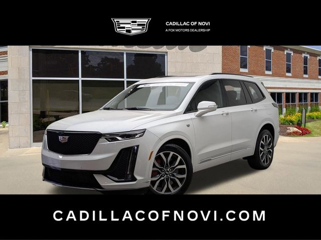 Crystal White Tricoat 2023 Cadillac XT6 Sport AWD SUV / Crossover Four-Wheel Drive 9-Speed Automatic