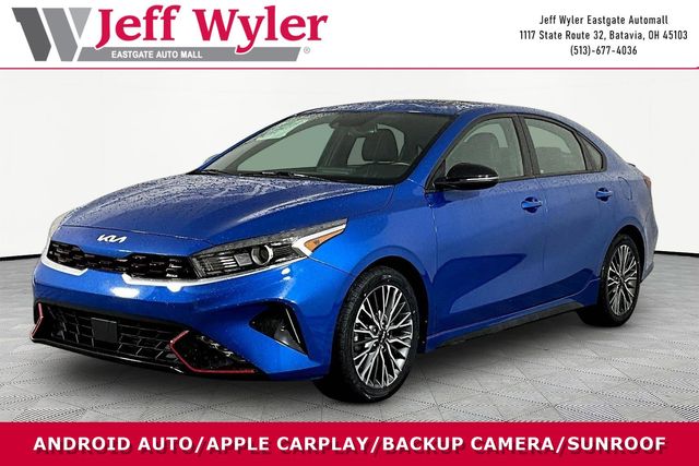 Blue 2023 Kia Forte GT-Line FWD Sedan Front-Wheel Drive Continuously Variable Transmission