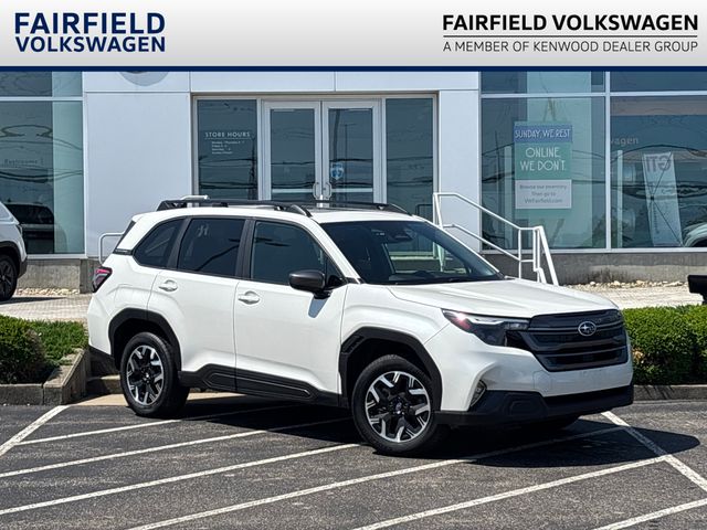 Crystal White Pearl 2025 Subaru Forester SUV / Crossover All-Wheel Drive Continuously Variable Transmission