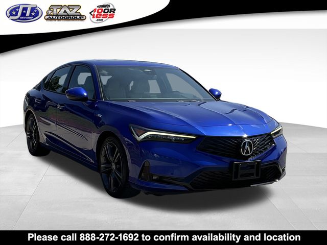 Blue 2023 Acura Integra FWD with Technology and A-SPEC Package Sedan Front-Wheel Drive Continuously Variable Transmission