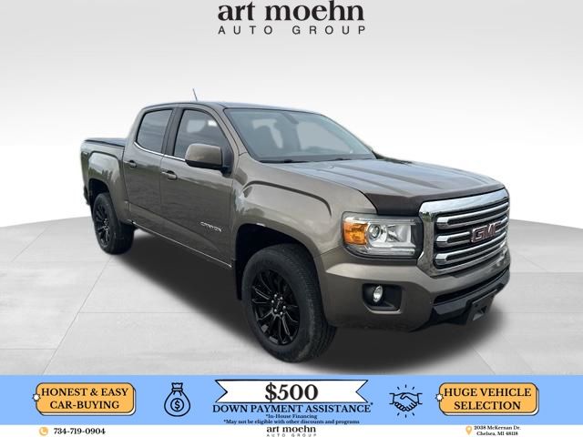Brown 2015 GMC Canyon SLE Crew Cab 4WD Pickup Truck Four-Wheel Drive 6-Speed Automatic
