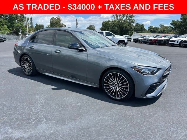 Gray Metallic 2024 Mercedes-Benz C-Class Sedan Rear-Wheel Drive 9-Speed Automatic