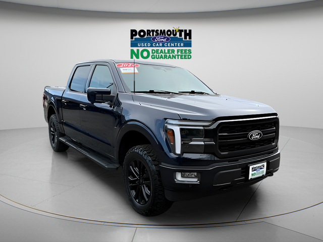 Blue 2024 Ford F-150 Pickup Truck Four-Wheel Drive Automatic