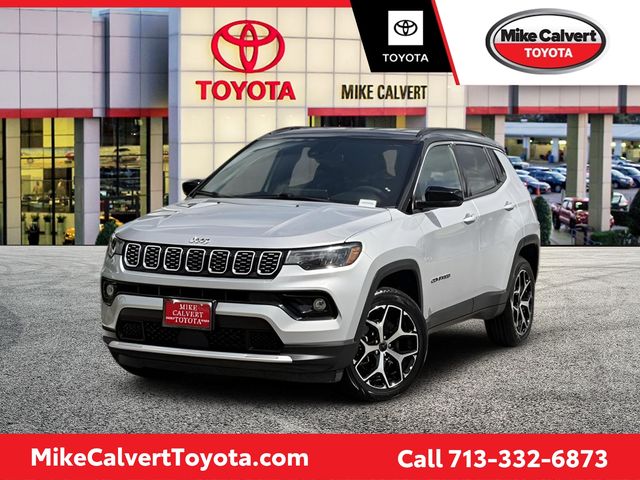Silver 2025 Jeep Compass SUV / Crossover Four-Wheel Drive 8-Speed Automatic