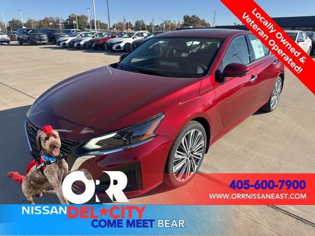 Red (Scarlet) 2025 Nissan Altima Sedan Front-Wheel Drive Continuously Variable Transmission