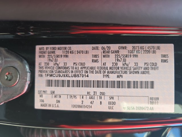 Used 2020 Ford Escape SUV