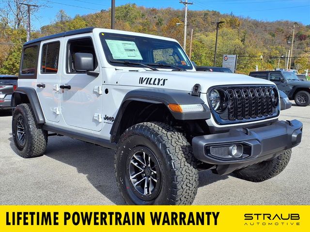Bright White Clearcoat 2026 Jeep Wrangler Willys 4-Door 4WD SUV / Crossover Four-Wheel Drive 8-Speed Automatic