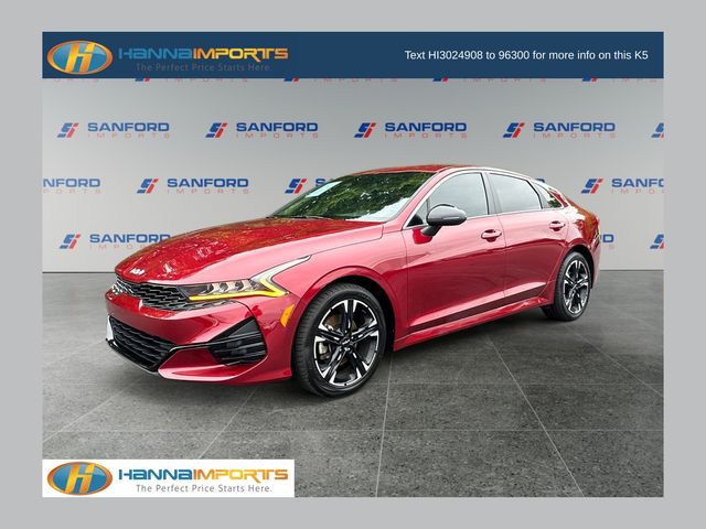 Passion Red 2022 Kia K5 Sedan Front-Wheel Drive 8-Speed Automatic
