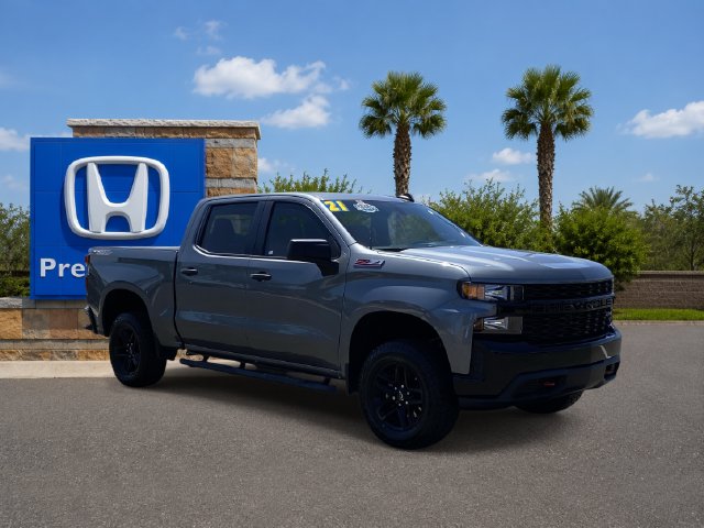 Used 2021 Satin Steel Metallic Chevrolet Custom Trail Boss image 7