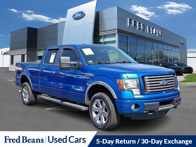 Blue Flame Metallic 2012 Ford F-150 FX4 SuperCrew 4WD Pickup Truck Four-Wheel Drive 6-Speed Automatic