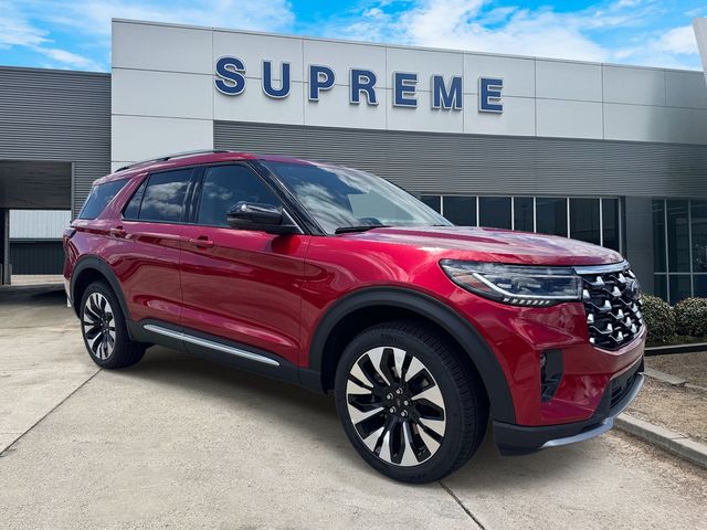 Red 2026 Ford Explorer Platinum AWD SUV / Crossover All-Wheel Drive Automatic