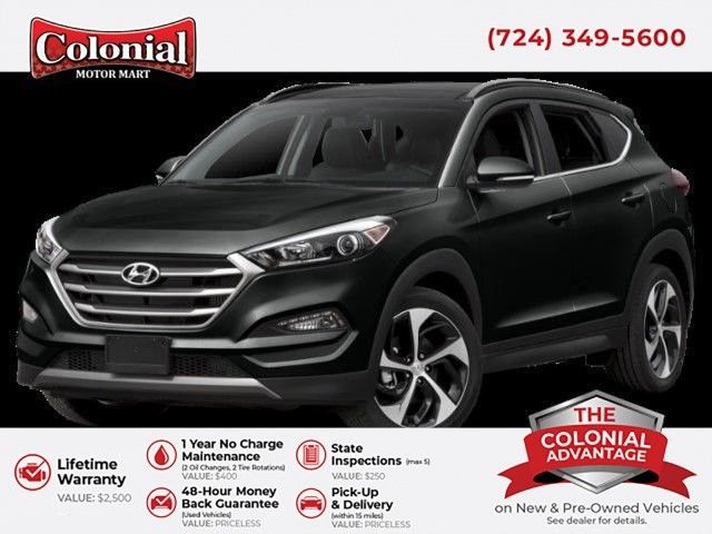 Black Noir Pearl 2018 Hyundai Tucson SUV / Crossover All-Wheel Drive 7-Speed Automatic
