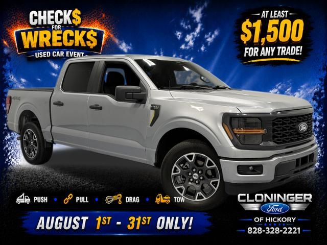 Silver Metallic 2024 Ford F-150 Pickup Truck Four-Wheel Drive Automatic