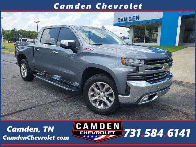 Gray (Satin Steel Metallic) 2022 Chevrolet Silverado 1500 Pickup Truck Four-Wheel Drive 8-Speed Automatic