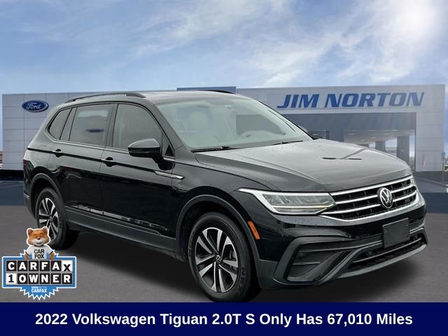 Deep Black Pearl 2022 Volkswagen Tiguan S FWD SUV / Crossover Front-Wheel Drive 8-Speed Automatic