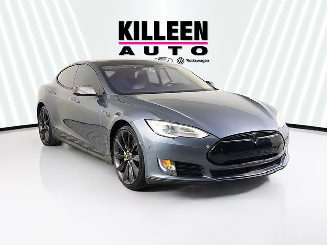 Gray 2014 Tesla Model S Sedan Rear-Wheel Drive 1-Speed Automatic