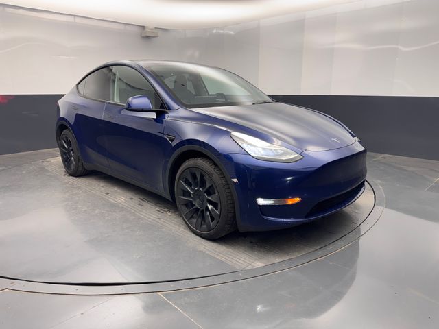 2022 Deep Blue Metallic Tesla Model Y Long Range AWD SUV