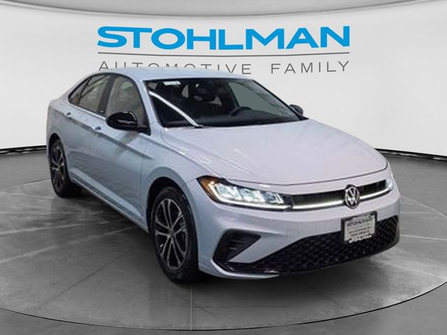 Monument Gray 2026 Volkswagen Jetta Sport FWD Sedan Front-Wheel Drive 8-Speed Automatic