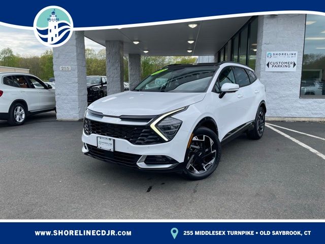 Glacial White Pearl 2023 Kia Sportage SUV / Crossover All-Wheel Drive 8-Speed Automatic